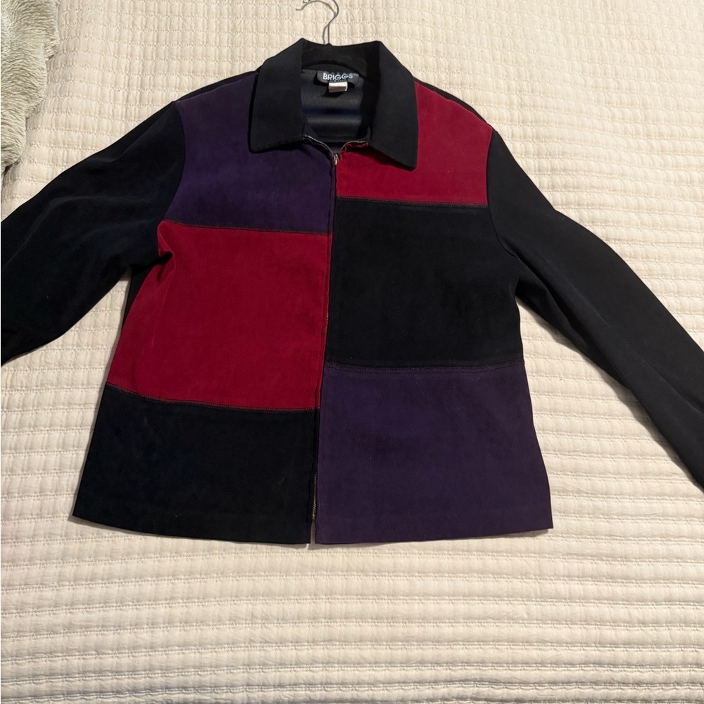 Briggs New York Colorblock Jacket - Black, Red, Purple